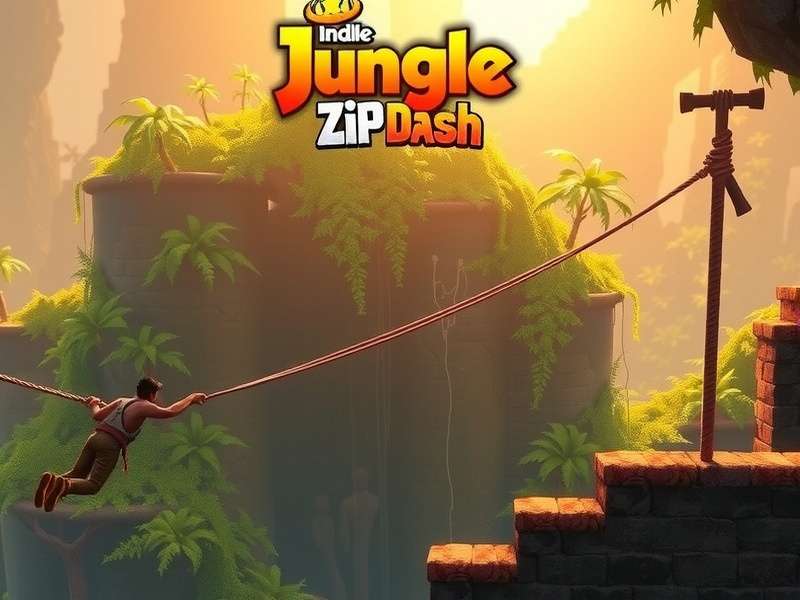 Jungle Zip Dash Blaze Gameplay Screenshot